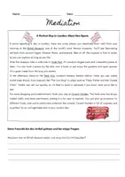 Vorschau - Arbeitsblätter - Mediation London Englisch 7. Klasse - Deckblatt