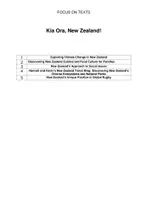 Vorschau - Arbeitsblätter - FOCUS ON TEXTS: 10. Klasse - Kia Ora, New Zealand! - Seite 1