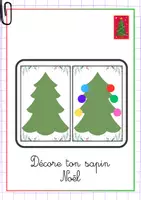 Aperçu - Feuilles d'exercices - Reproduire un modèle : décore ton sapin ! - Page de couverture