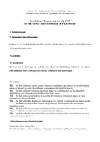 Vorschau - Stundenentwürfe - Unterrichtsentwurf Tiergedichte - Deckblatt