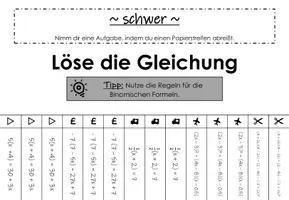 Vorschau - Spiele - Abreißaufgaben: Gleichungen mit Klammern - Seite 3