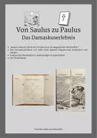 Vorschau - Stundenentwürfe - Von Saulus zu Paulus - Das Damaskuserlebnis - Deckblatt