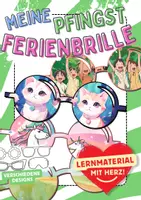 Vorschau - Arbeitsblätter - Pfingstferien Ferienbrille Pfingst Ferien Brille Rückblick Bastelvorlage - Deckblatt