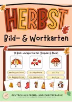 Vorschau - Spiele - Herbst: Bild- und Wortkarten DaF/DaZ - Deckblatt