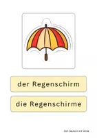 Vorschau - Spiele - Herbst: Bild- und Wortkarten DaF/DaZ - Seite 1