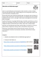 Vorschau - Arbeitsblätter - Menschen mit Behinderungen im Ethikunterricht: Text, Frage, Videos, Klasse 3,4 - Seite 2