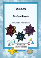Vorschau - Mal- und Bastelvorlagen - Sterne als Fensterbild - Deckblatt