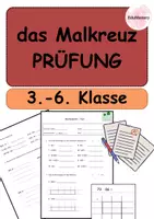 Vorschau - Arbeitsblätter - Malkreuz Test - Multiplikation und Division 4./5. Klasse - Deckblatt