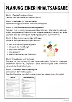 Vorschau - Arbeitsblätter - Inhaltsangabe (Anleitung, Checkliste und Formulierungshilfen) - Seite 2