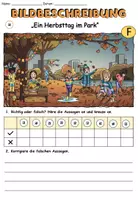 Vorschau - Arbeitsblätter - AnybookPro Material: Bildbeschreibung „Ein Herbsttag im Park“ - Seite 1