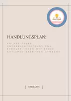 Vorschau - Fördermaterial/Inklusion - Handlungsplan (Autismus): Ablauf einer Unterrichtsstunde (Checkliste) - Deckblatt