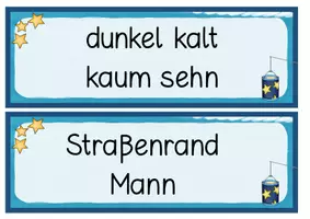 Vorschau - Merkblätter - Tafelkarten zum Lied "Lichterkinder" - Seite 3