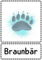 Vorschau - Bildkarten - Wort- / Bildkarten - Tiere / Tierspuren im Winter - Seite 2