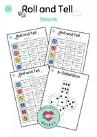 Vista previa - Juegos / Gamificación - Roll and Tell - Nouns. Speaking game - Portada