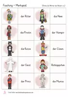 Vorschau - Spiele - Fasching Karneval Merkspiel Deutsch - Seite 1