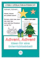 Vorschau - Arbeitsblätter - Gedicht: Advent, Advent - Deckblatt
