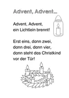 Vorschau - Arbeitsblätter - Gedicht: Advent, Advent - Seite 2