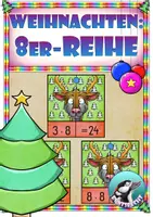 Vorschau - Unterrichtsreihen - 1x1 - 8er-Reihe - Winter - Weihnachten - Legematerial - Freiarbeit - Deckblatt