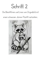 Vorschau - Mal- und Bastelvorlagen - Kunst - Weitermalbilder Tiere im Wald - Seite 3