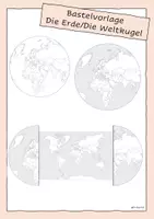 Vorschau - Arbeitsblätter - Materialpaket Weltkarte - Seite 1