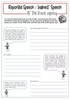 Vorschau - Arbeitsblätter - Reported speech / Indirect speech Übungsblätter - Deckblatt