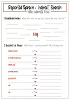 Vorschau - Arbeitsblätter - Reported speech / Indirect speech Übungsblätter - Seite 3