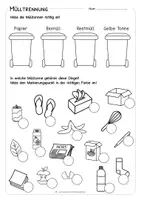 Vorschau - Arbeitsblätter - Müll - Mülltrennung - Recycling - 1. Klasse - FREEBIE - Seite 2