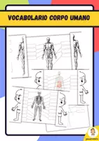 anteprima - Esercizi - Vocabolario Corpo umano (Etichetta il mio corpo) - Pagina di copertina