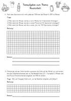 Vorschau - Arbeitsblätter - Sachaufgaben Textaufgaben: Rauminhalt Volumen Liter Milliliter - Seite 3