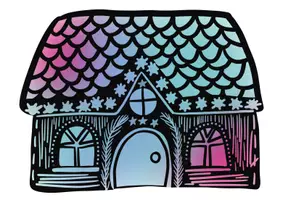 Vorschau - Mal- und Bastelvorlagen - Lebkuchenstadt Fensterbild - Seite 2