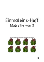 Vorschau - Arbeitsblätter - Einmaleins-Heft Malreihe von 8 - Seite 1