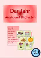 Vorschau - Bildkarten - Wort- und Bildkarten Das Jahr - Deckblatt