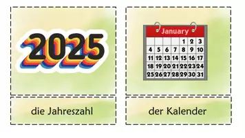 Vorschau - Bildkarten - Wort- und Bildkarten Das Jahr - Seite 1