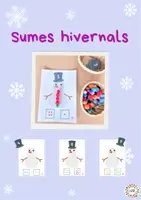 Vista previa - Tarjetas / Manipulativos - Sumes hivernals (ninots de neu) - Portada