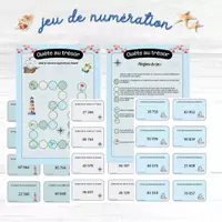 Aperçu - Apprentissages en autonomie - Quête au trésor : jeu de numération - Page de couverture