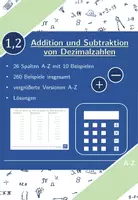 Vorschau - Arbeitsblätter - Addition und Subtraktion von Dezimalzahlen | Mathematik | 26 Spalten - Deckblatt