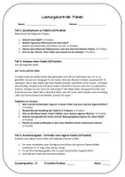 Vorschau - Test - Lernzielkontrolle | Fabeln | Epische Texte - Seite 1