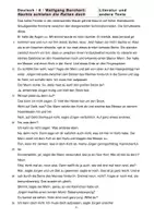 Vorschau - Arbeitsblätter - Wolfgang Borchert: Nachts schlafen die Ratten doch (Interpretation) - Seite 1