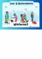 Vorschau - Aufgabenkarten - Winter / Weihnachten - Lesekartei, Lesetexte, Abschreibkartei - Seite 1