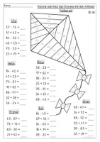 Vorschau - Arbeitsblätter - Herbstliches Rechenmalblatt ZR100, Drache - Seite 2