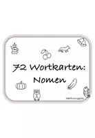 Vorschau - Spiele - 72 Wortkarten: Nomen mit und ohne Artikel - Deckblatt