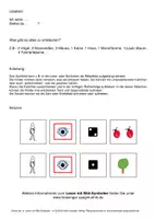 Vorschau - Spiele - Lesen mit Bild-Symbolen: Rätselbild Katze - Seite 1