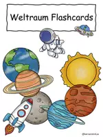 Vorschau - Stationenlernen - Materialpaket Weltraum/Sonnensystem - Deckblatt