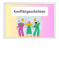 Vorschau - Arbeitsblätter - Konfliktgeschichten - Deckblatt