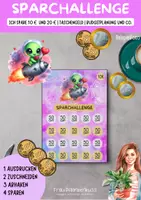 Vorschau - Mal- und Bastelvorlagen - Sparchallenge mit niedlichen Aliens - Seite 2
