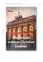 Vorschau - Unterrichtsreihen - Koalitionskrise: Olaf Scholz entlässt Christian Lindner | Ampel am Ende - Seite 1