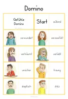 Vorschau - Spiele - Gefühle/Emotionen Domino - Seite 1