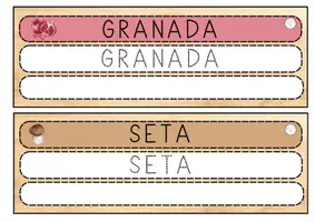 Vista previa - Refuerzo / NEE / Materiales de apoyo - Tarjetas para repasar palabras de otoño - página 1