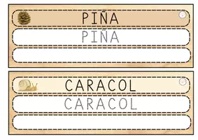 Vista previa - Refuerzo / NEE / Materiales de apoyo - Tarjetas para repasar palabras de otoño - página 2
