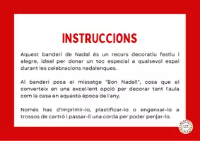 Vista previa - Decoración del aula - Banderola Nadal - página 1